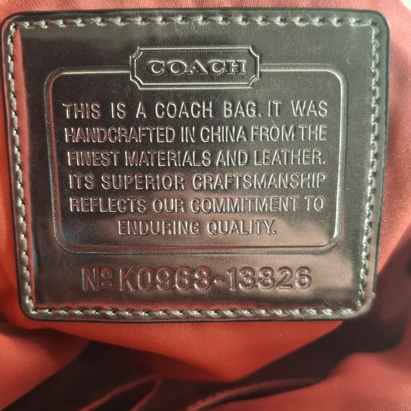 Coach Poppy Op Art Jacquard Signature Shoulder Bag 13826 EUC - Picture 8 of 8